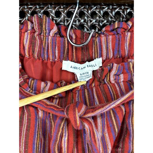 Womens American Eagle Striped Boho Pants Size Small - Picture 4 of 6